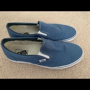 Men’s Blue Slip-On Vans - Size 11